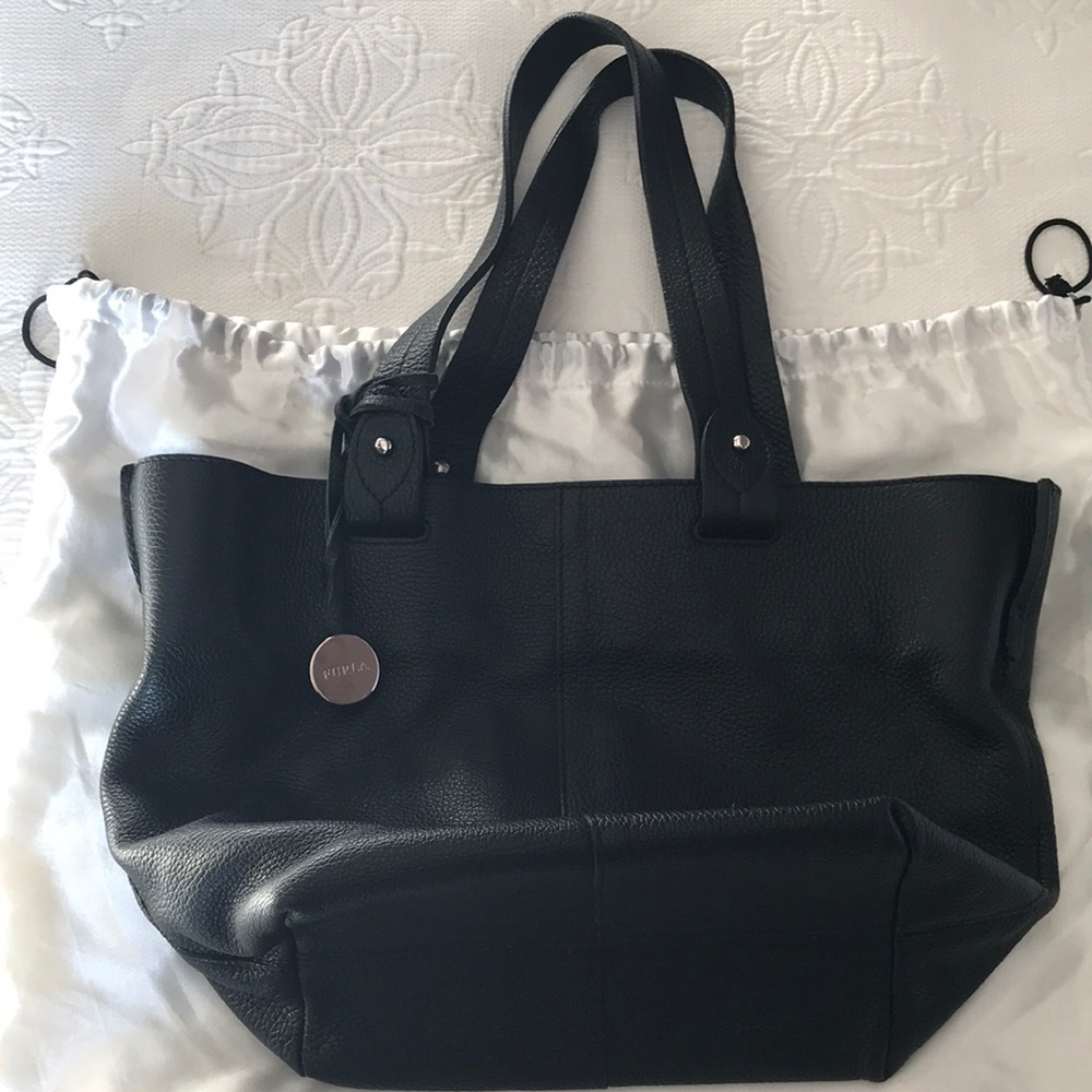 Furla Small Black Leather Purse